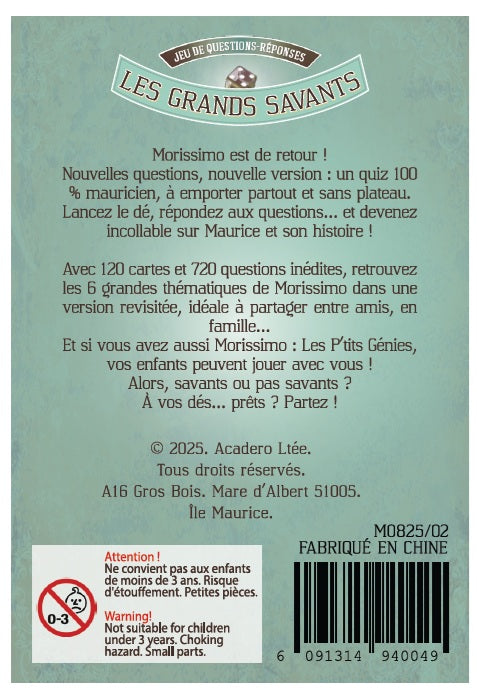 Morissimo - Les Grands Savants