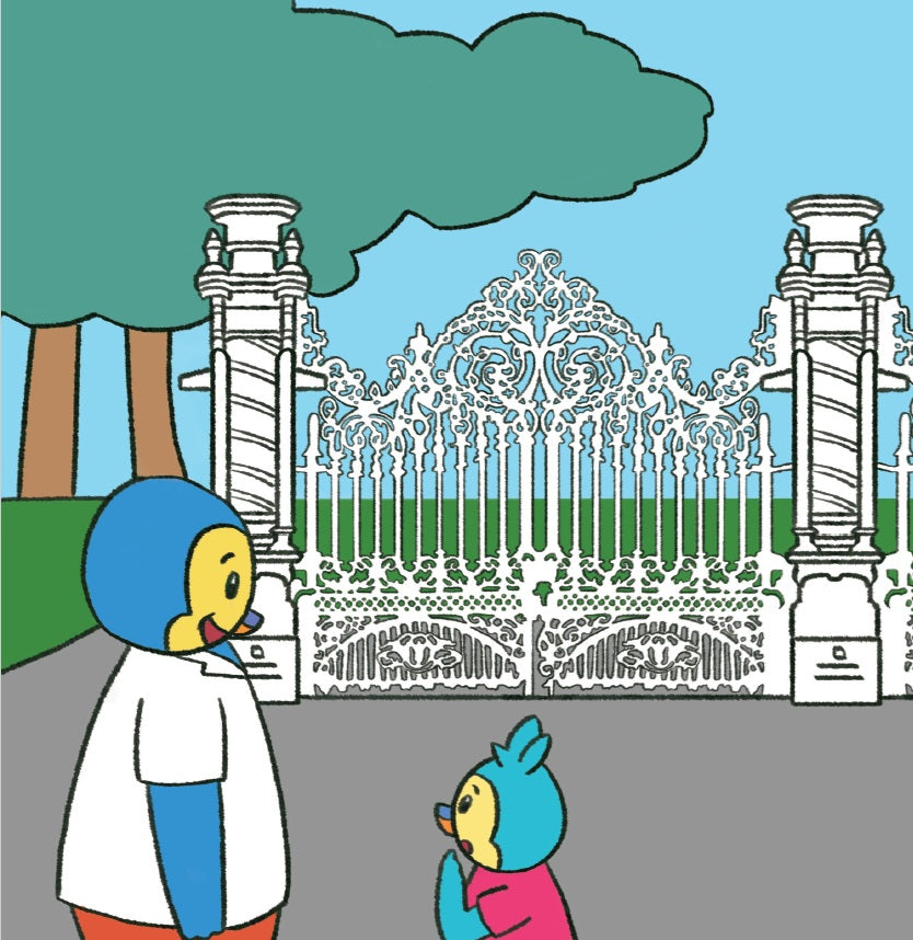 Timo va au Jardin des Pamplemousses