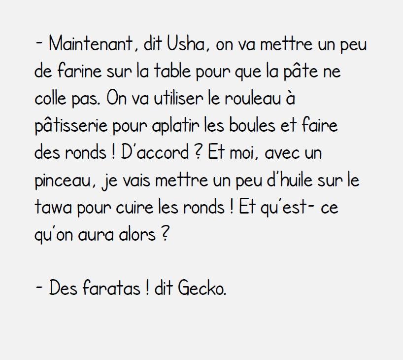 Timo fait des faratas