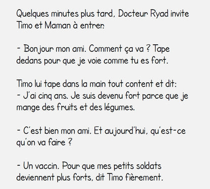 Timo fait son vaccin