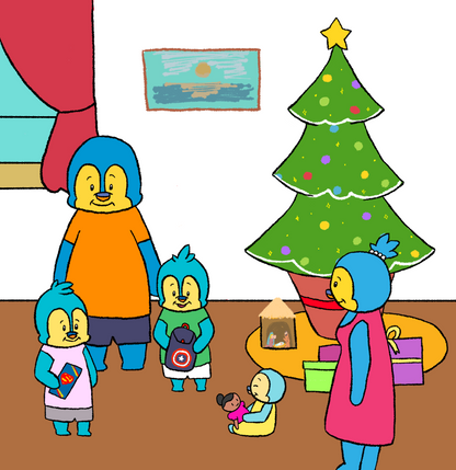 Timo fête Noël à l'île Maurice